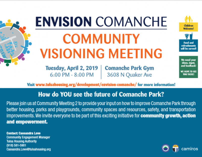 Envision Comanche Visioning Meeting Tulsa Housing Authority Tulsa