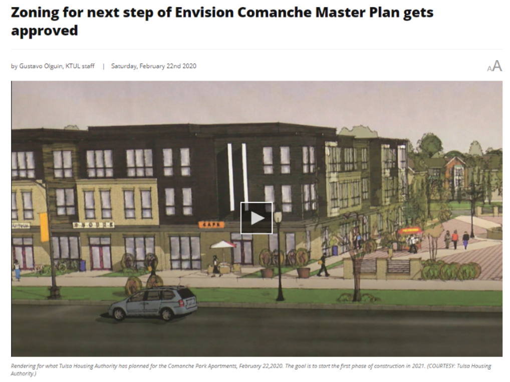 THA in the News KTUL Channel 8 Spotlights Envision Comanche Plan
